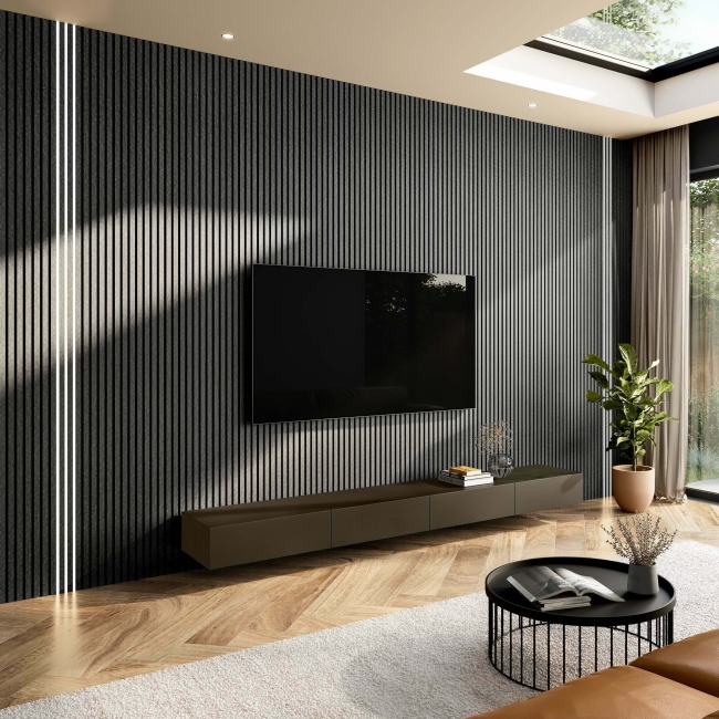 Dark Color Panel Miya’s Lifestyle Decorative SPC Panel Dark Grey